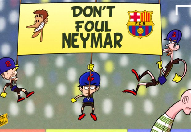 Cartoon - Ne touchez pas à Neymar !