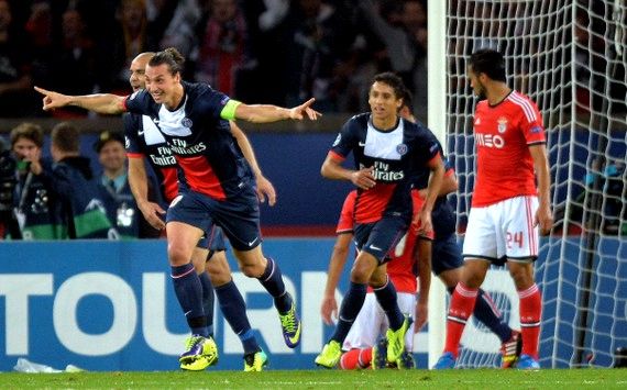 ZLATAN IBRAHIMOVIC PARIS SG BENFICA CHAMPIONS LEAGUE 10022013
