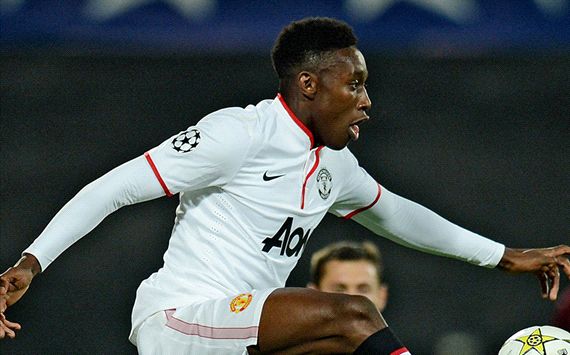 Danny Welbeck Manchester United Champions League 10012012