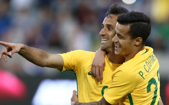 Jonas Philippe Coutinho Panama Brazil Friendly 29052016