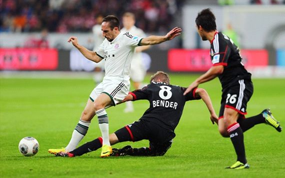 Leverkusen vs Bayern, Bundesliga, Ribery