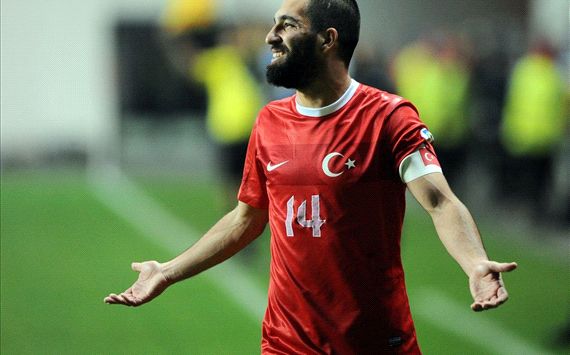 ESTONIA TURKEY ARDA TURAN 2014 World Cup Qualifier 10112013
