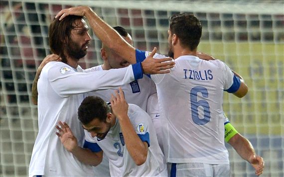 Greece Slovakia 2014 World Cup Qualifier 10112013