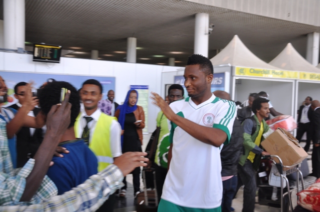 In Pictures: The Super Eagles arrive Addis Ababa