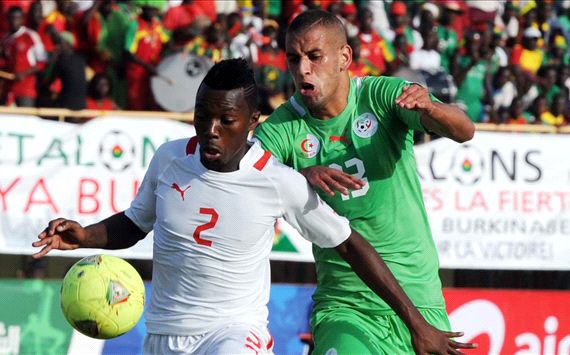 Islam Slimani Steeve Yago Burkina Faso Algeria World Cup qualifying 12October2013