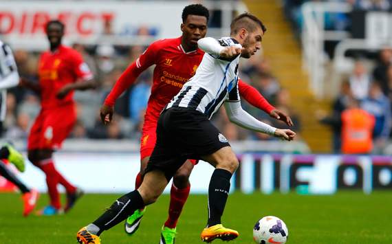 Daniel Sturridge Davide Santon Newcastle United Liverpool Premier League