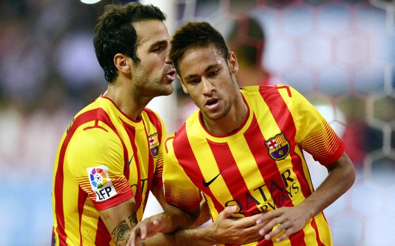 CESC FABREGAS NEYMAR LA LIGA BARCELONA