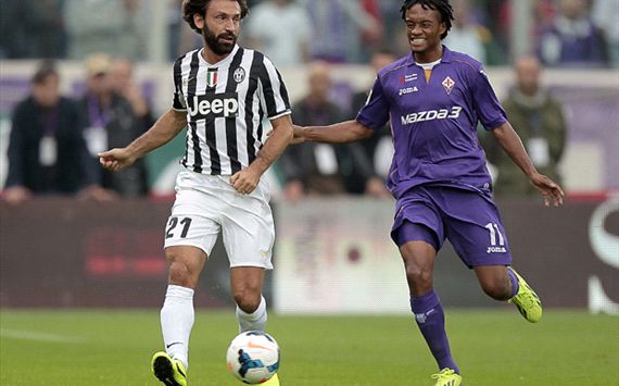 Pirlo Cuadrado Fiorentina Juventus Serie A