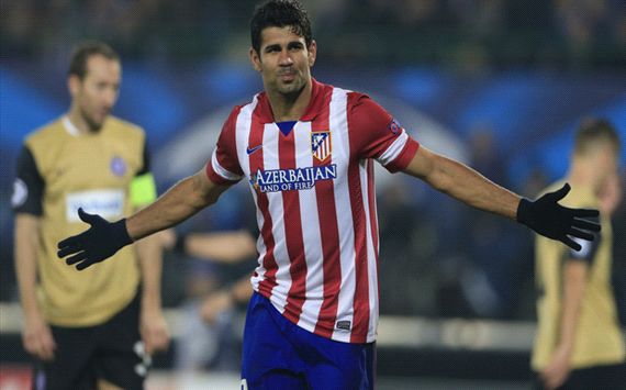 DIEGO COSTA ATLETICO MADRID AUSTRIA VIENNA 22102013