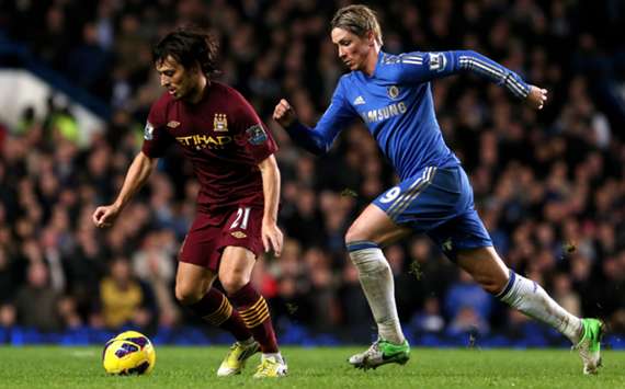 Fernando Torres and David Silva
