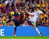 Gareth Bale, Ever Banega y Didac Vila, en el Contra XI de la Jornada 10