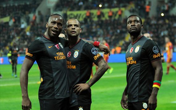 KAYSERISPOR GALATASARAY DIDIER DROGBA FELIPE MELO AURELIEN CHEDJOU