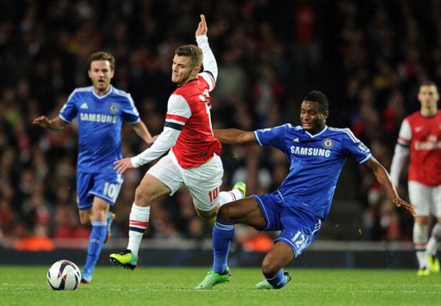 Mikel's tackle on Jack Wilshere 