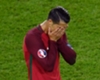 Portugal captain Cristiano Ronaldo after missing a penalty against Austria