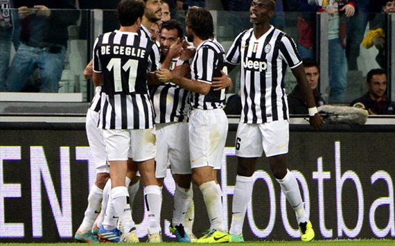 Juventus celebrating