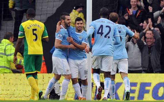 Manchester CIty's Alvaro Negredo.