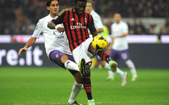 Muntari Aquilani Fiorentina Milan Serie A