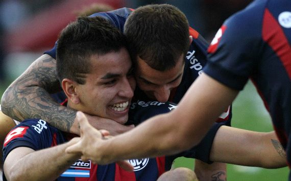 Torneo Inicial 2013 - San Lorenzo - Boca - Angel Correa celebrates goal 03112013