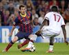 Lionel Messi Cristian Zapata Barcelona Milan Champions League 11062013 Lionel Messi Cristian Zapata Barcelona Milan Champions League 11062013
