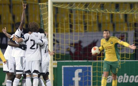 Swansea's players Swansea FC Kuban Europa League 11072013