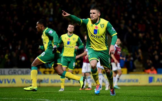 Gary Hooper Norwich City West Ham United Premier League 09112013