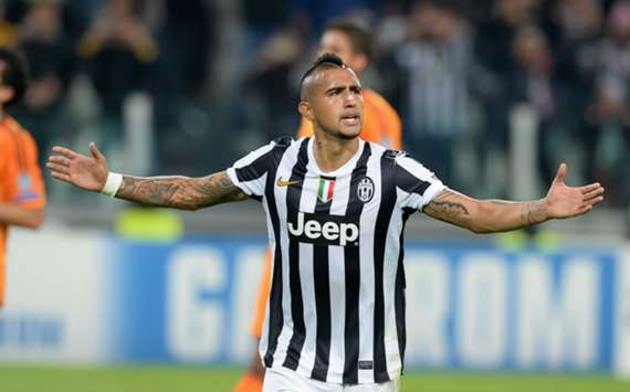 Juventus midfielder Arturo Vidal