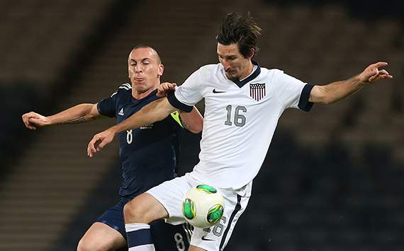 Scott Brown; Sacha Kljestan Scotland vs USA international friendly 11152013