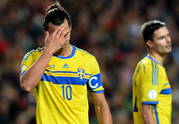 Ibrahimovic facepalm, Nasri's head in hands & Ronaldo tears away - Friday's internationals in pictures