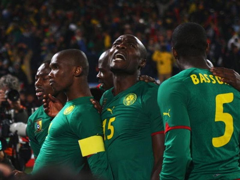 cameroon tunisia world cup qualifications goal celebration