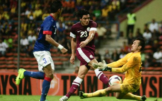 Malaysia vs Qatar - 2015 Asian Cup qualifier - 111913 - Sebastian Soria - Khairul Fahmi