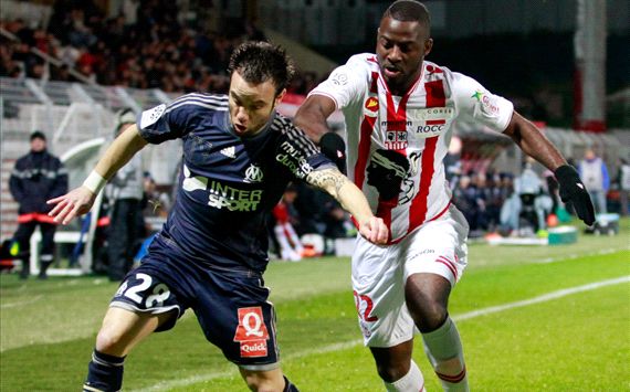 MATHIEU VALBUENA GADJI TALLO AJACCIO MARSEILLE LIGUE 1 11222013