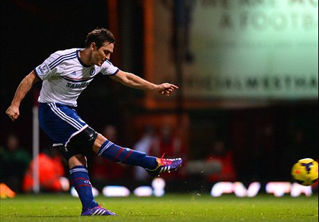 Lampard doubles up to down West Ham