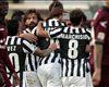 Juventus celebrating vs Livorno