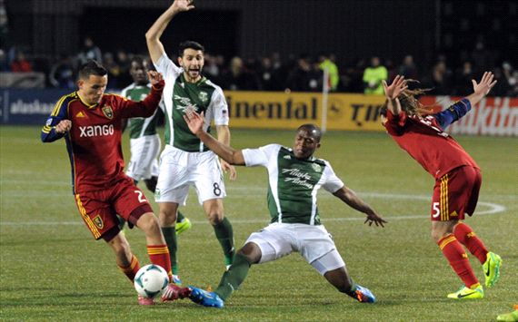 Darlington Nagbe, Luis Gil, Portland Timbers, Real Salt Lake, 112413