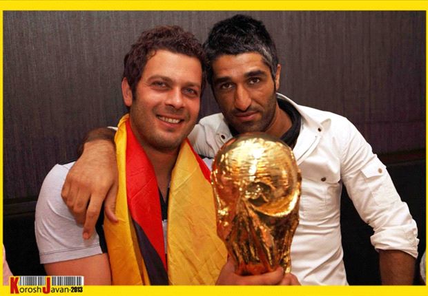 عکس روز: پژمان جمشیدی ؛ با جام جهانی 