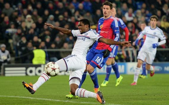 Samuel Eto'o FC Basel 1893 Chelsea UEFA Champions League 26112013