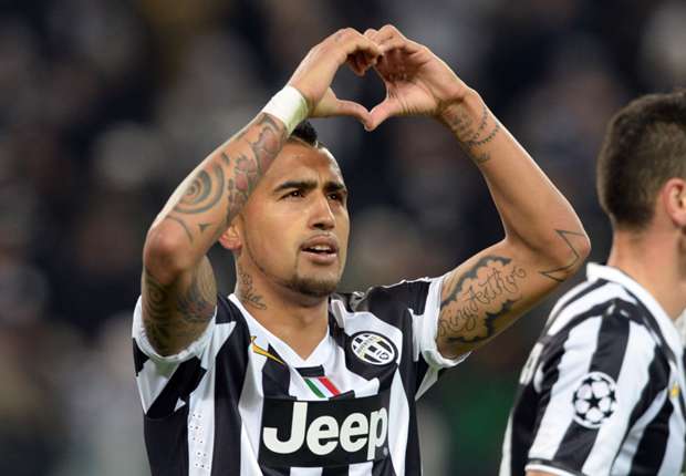 Juventus midfielder Arturo Vidal