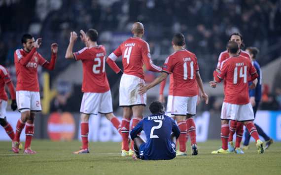 Benfica players celebrate
