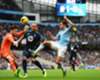 Action from Manchester City versus Tottenham