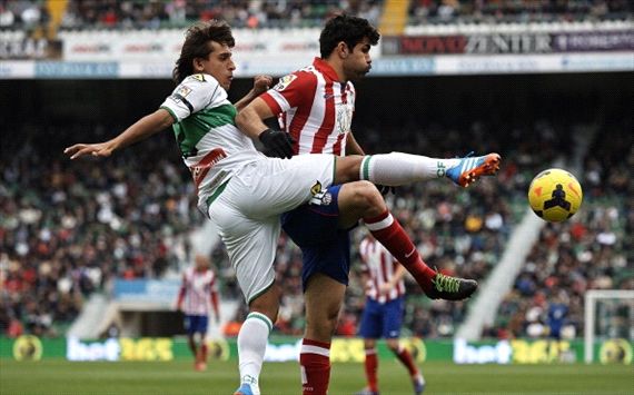 Chấm điểm Elche 0-2 Atletico: Rojiblancos đuổi kịp Barca