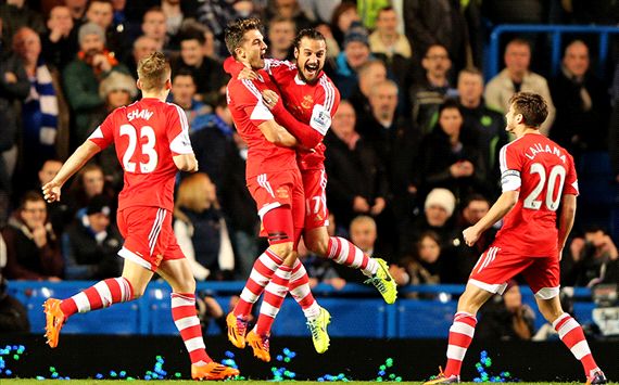 Jay Rodriguez; Pablo Daniel Osvaldo Chelsea v Southampton - English Premier League 12012013