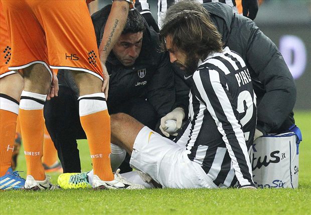 Pirlo suffers knee ligament damage
