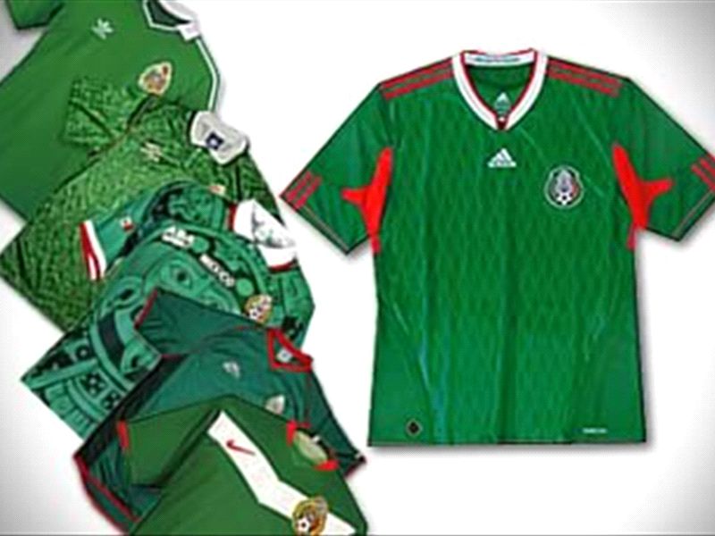 Las camisetas de México en los Mundiales
