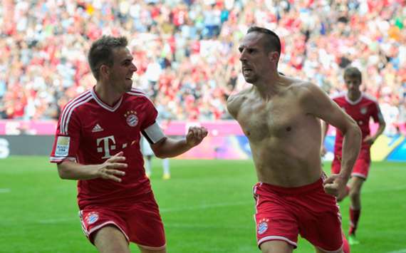 Bayern Munich pair Philipp Lahm and Franck Ribery