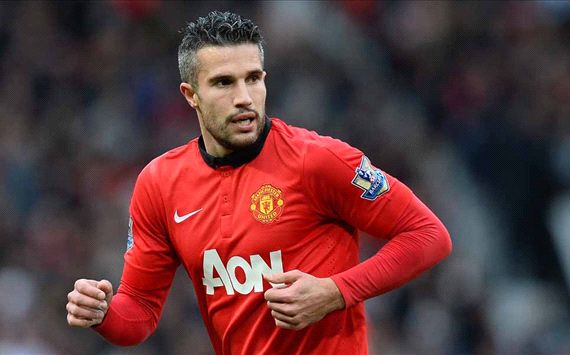 Robin van Persie Manchester United vs Newcastle United English Premier League