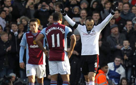 Dimitar Berbatov Fulham Aston Villa Premier League 12082014