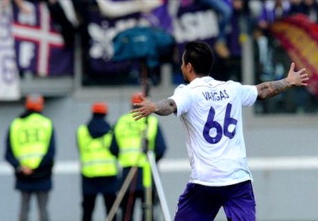 Vargas marcó su cuarto gol en la Serie A