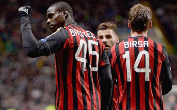 Milan's Mario Balotelli.