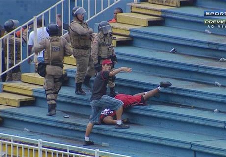 Three fans in hospital after riot in Vasco clash
