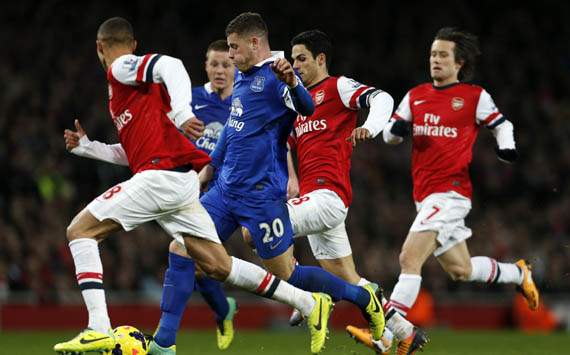 Ross Barkley Arsenal v Everton